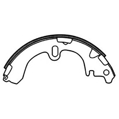 Photo Brake Shoe Set ASVA AKS2001