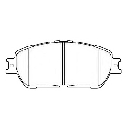 Photo Brake Pad Set, disc brake ASVA AKD08030