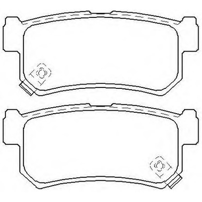 Photo Brake Pad Set, disc brake ASVA AKD0826