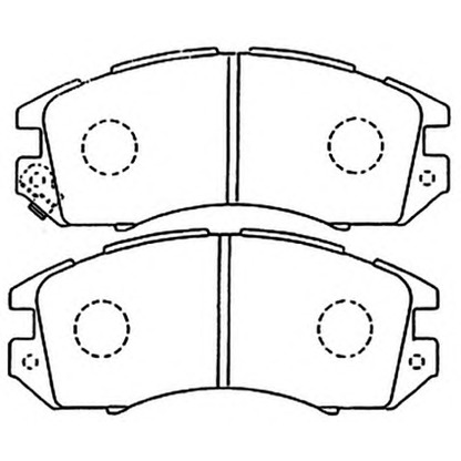 Photo Brake Pad Set, disc brake ASVA AKD1111
