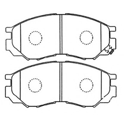Фото Комплект тормозных колодок, дисковый тормоз ASVA AKD1184