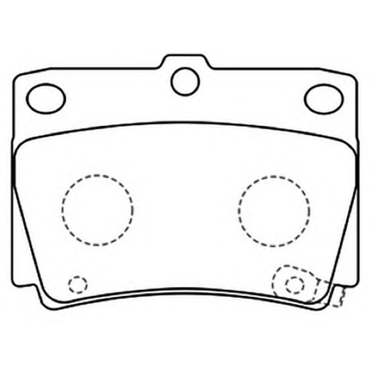 Фото Комплект тормозных колодок, дисковый тормоз ASVA AKD1197