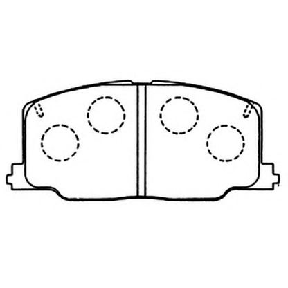 Photo Brake Pad Set, disc brake ASVA AKD1281