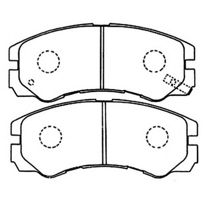 Фото Комплект тормозных колодок, дисковый тормоз ASVA AKD1343