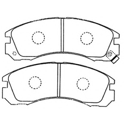 Фото Комплект тормозных колодок, дисковый тормоз ASVA AKD3233