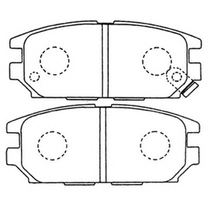 Фото Комплект тормозных колодок, дисковый тормоз ASVA AKD3272