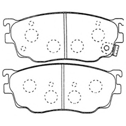 Photo Brake Pad Set, disc brake ASVA AKD5418