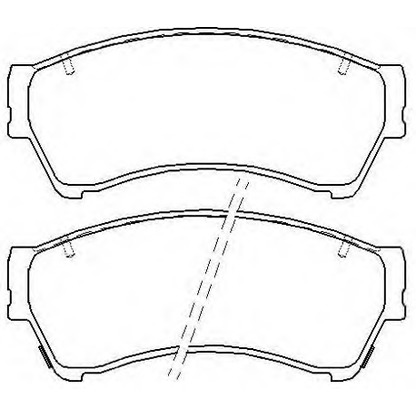 Photo Brake Pad Set, disc brake ASVA AKD5806