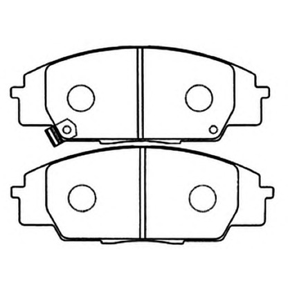 Фото Комплект тормозных колодок, дисковый тормоз ASVA AKD8423