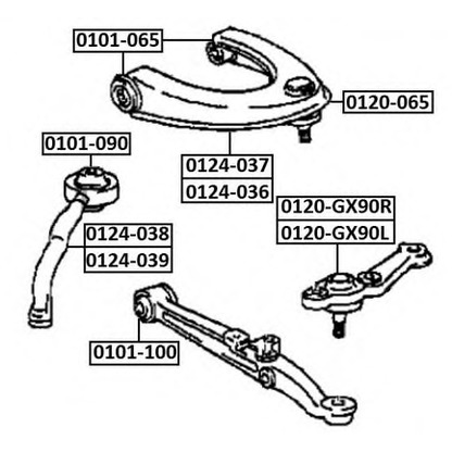 Photo Track Control Arm ASVA 0120065