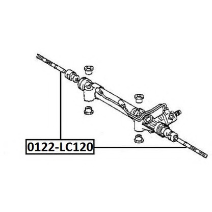 Photo Tie Rod Axle Joint ASVA 0122LC120