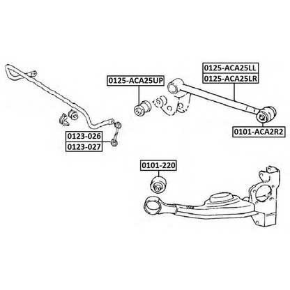 Photo Entretoise/tige, stabilisateur ASVA 0123027