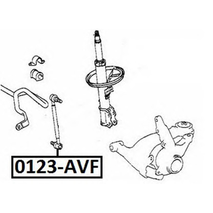 Фото Тяга / стойка, стабилизатор ASVA 0123AVF