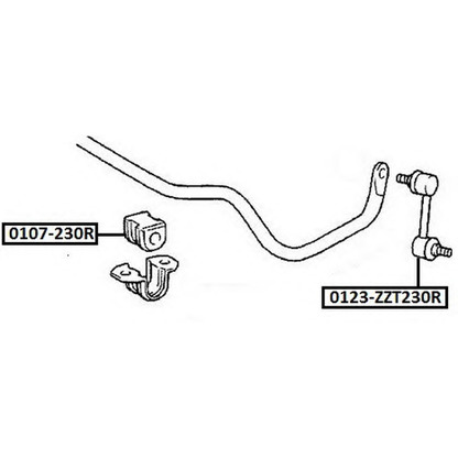 Photo Entretoise/tige, stabilisateur ASVA 0123ZZT230R