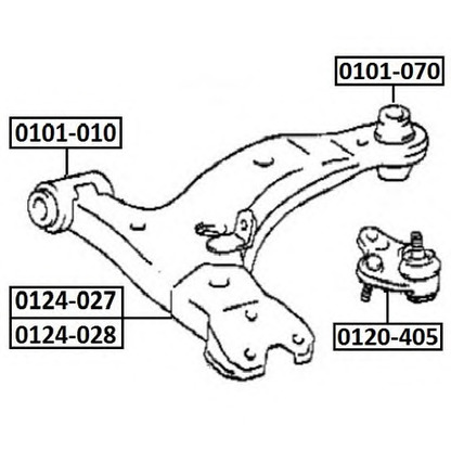 Photo Track Control Arm ASVA 0124028