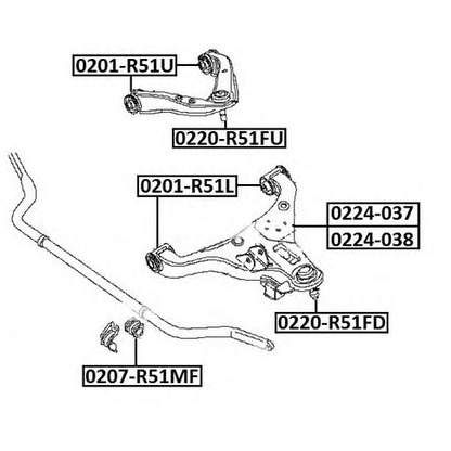 Foto Supporto, Braccio oscillante ASVA 0220R51FD