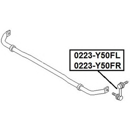 Photo Entretoise/tige, stabilisateur ASVA 0223Y50FR