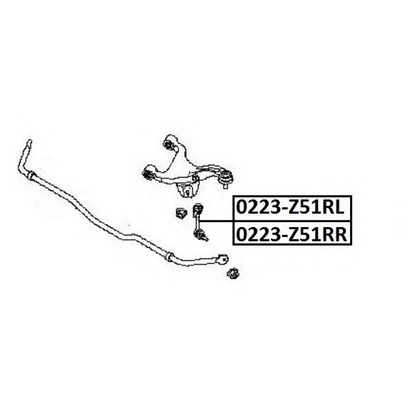 Фото Тяга / стойка, стабилизатор ASVA 0223Z51RR