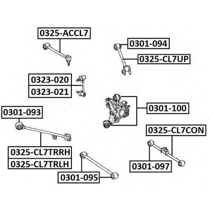 Zdjęcie Drążek / wspornik, stabilizator ASVA 0323020