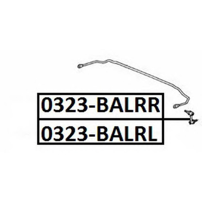 Photo Rod/Strut, stabiliser ASVA 0323BALRR