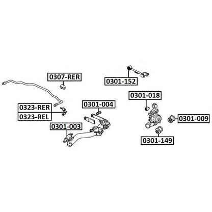 Photo Entretoise/tige, stabilisateur ASVA 0323RER