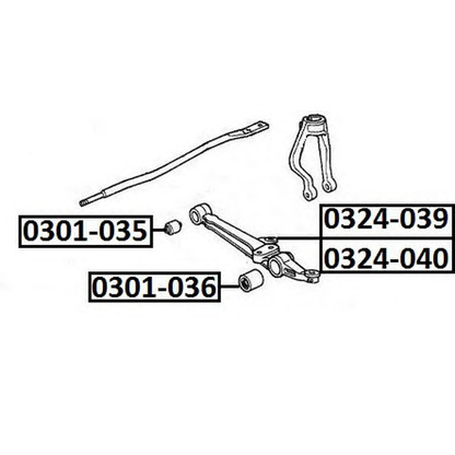 Photo Track Control Arm ASVA 0324040