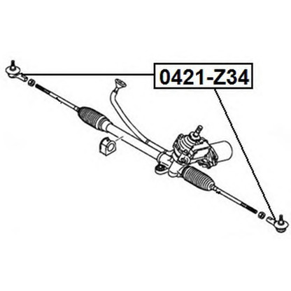 Photo Rotule de barre de connexion ASVA 0421Z34