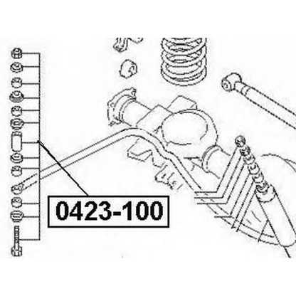 Photo Entretoise/tige, stabilisateur ASVA 0423100