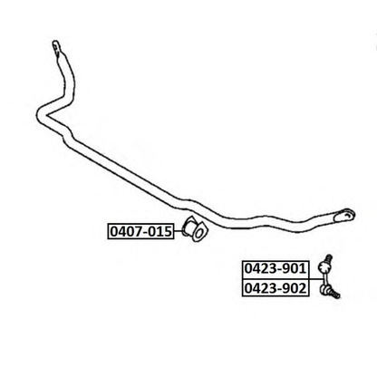 Photo Rod/Strut, stabiliser ASVA 0423901