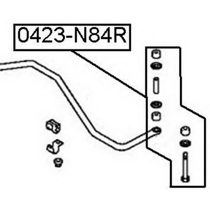 Photo Rod/Strut, stabiliser ASVA 0423N84R