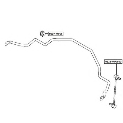 Фото Тяга / стойка, стабилизатор ASVA 0523MPVF00