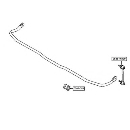 Photo Rod/Strut, stabiliser ASVA 0523PCR00