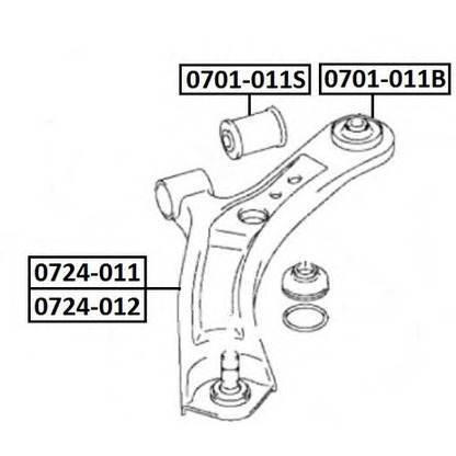 Foto Supporto, Braccio oscillante ASVA 0701011S