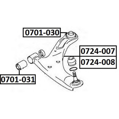 Photo Track Control Arm ASVA 0701030