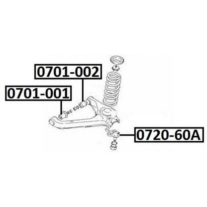 Photo Rotule de suspension ASVA 072060A