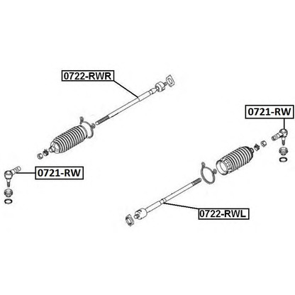 Photo Tie Rod End ASVA 0721RW