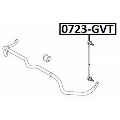 Zdjęcie Drążek / wspornik, stabilizator ASVA 0723GVT