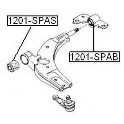 Photo Control Arm-/Trailing Arm Bush ASVA 1201SPAS