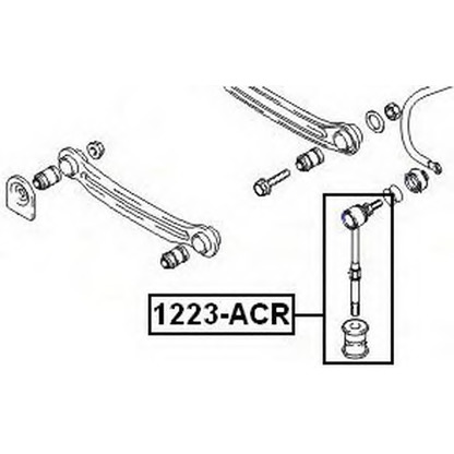 Zdjęcie Drążek / wspornik, stabilizator ASVA 1223ACR