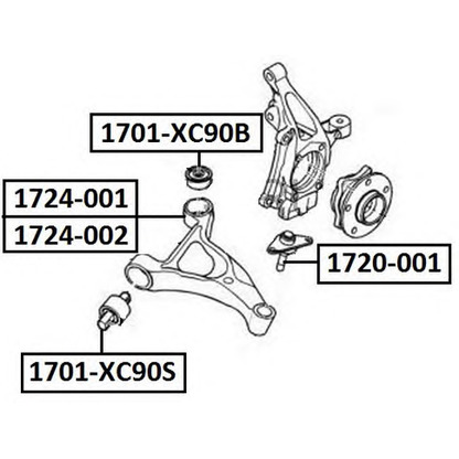 Foto Supporto, Braccio oscillante ASVA 1701XC90S