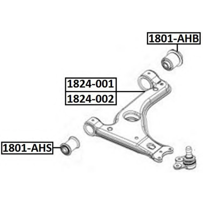 Photo Suspension, bras de liaison ASVA 1801AHS