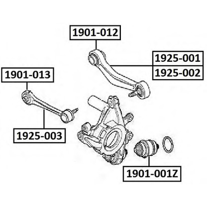 Photo Bras de liaison, suspension de roue ASVA 1925002