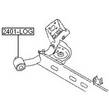 Photo Bras de liaison, suspension de roue ASVA 2401LOG