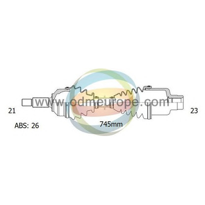 Foto Árbol de transmisión ODM-MULTIPARTS 18292032