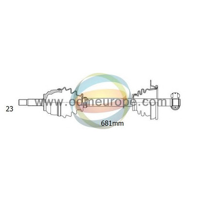 Photo Arbre de transmission ODM-MULTIPARTS 18291290