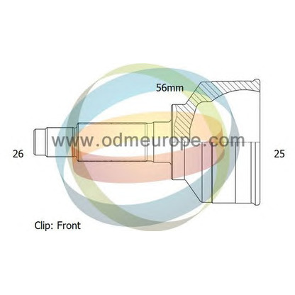 Photo Jeu de joints, arbre de transmission ODM-MULTIPARTS 12151674