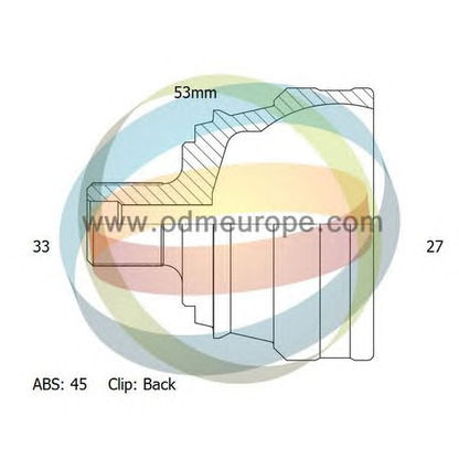 Photo Jeu de joints, arbre de transmission ODM-MULTIPARTS 12211694