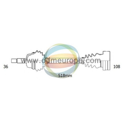 Foto Antriebswelle ODM-MULTIPARTS 18211340