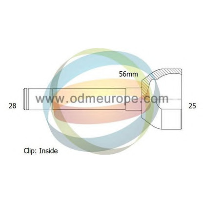 Photo Jeu de joints, arbre de transmission ODM-MULTIPARTS 12080606