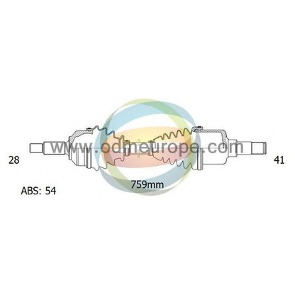 Foto Árbol de transmisión ODM-MULTIPARTS 18161091